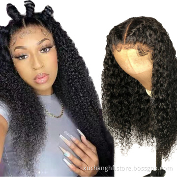 Water Wave Peruvian Hair Wig, Cabelo Humano Transparent Swiss Hd Lace Frontal Wig Human Hair wigs Peruvian Hair